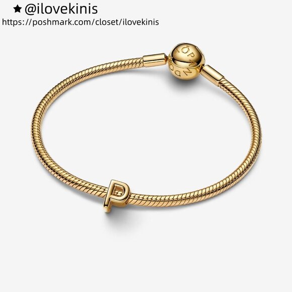 Pandora Letter P Alphabet Charm - Picture 3 of 5